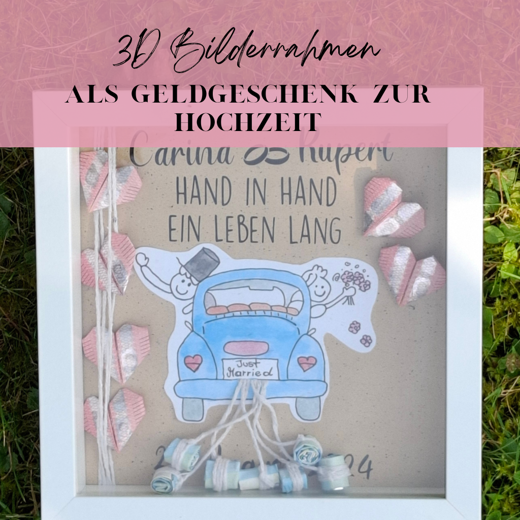 Dein Geldgeschenk zur Hochzeit. Ein Diy zur Hochzeit.