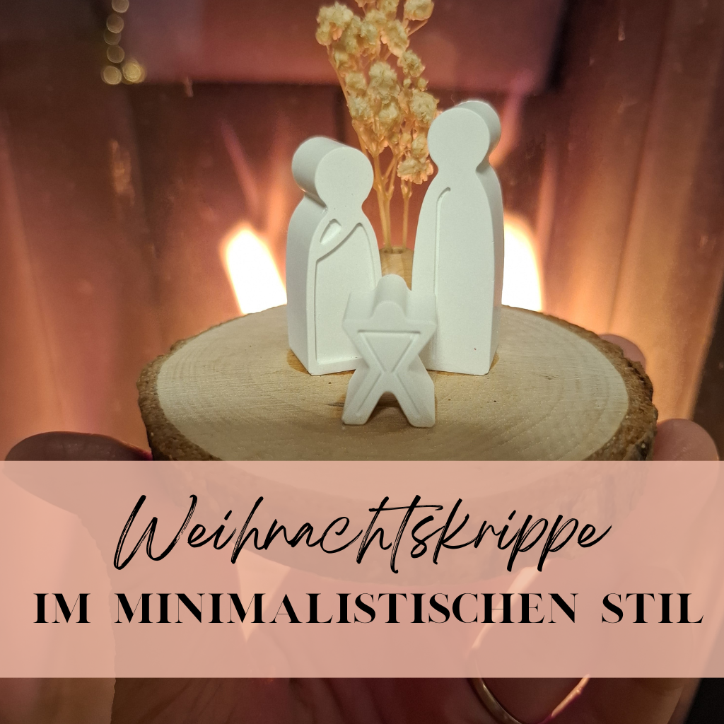 Weihnachtskrippe Moderne Weihnachtskrippe, eine DIY Anleitung.