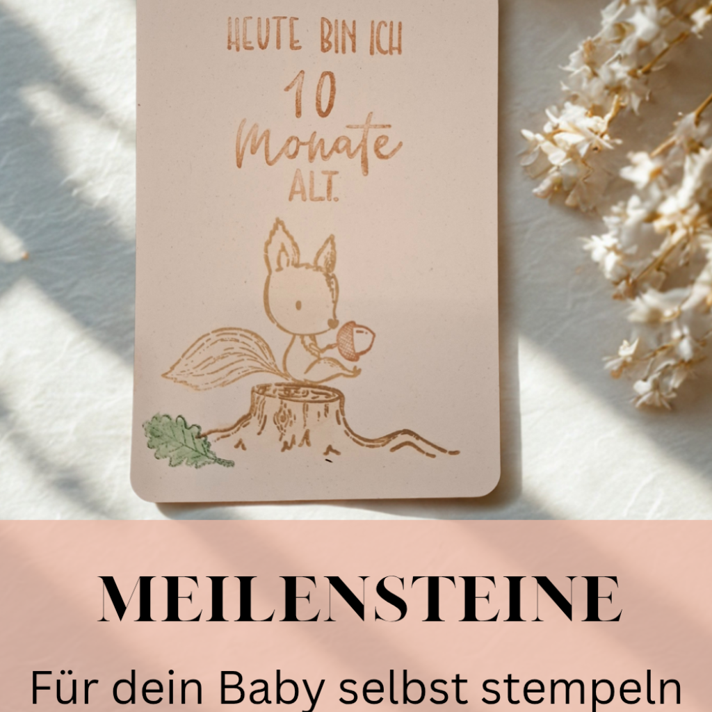 Meilensteine für Babys als Geschenk zur Geburt