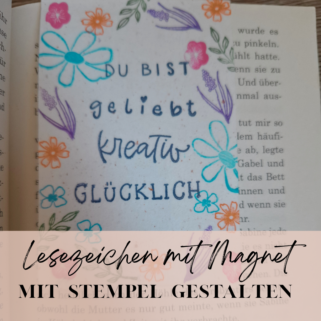Anleitung für ein DIY Lesezeichen mit Magnet