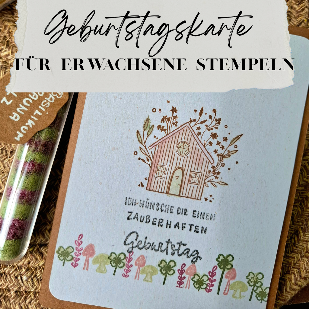 Anleitung zum basteln einer DIY Karte zum Geburtstag